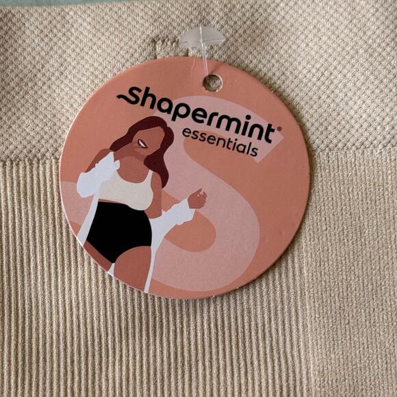 NWT Shapermint High Waisted Shaper Panty 54008 Beige XL/2XL Slimming - Picture 9 of 16